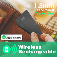 Wallet Anti-loss Card Location Tracking GPS Smart Tag with iPhone Find My Bluetooth Device Ultra-thin Card Wireless Charge IP67