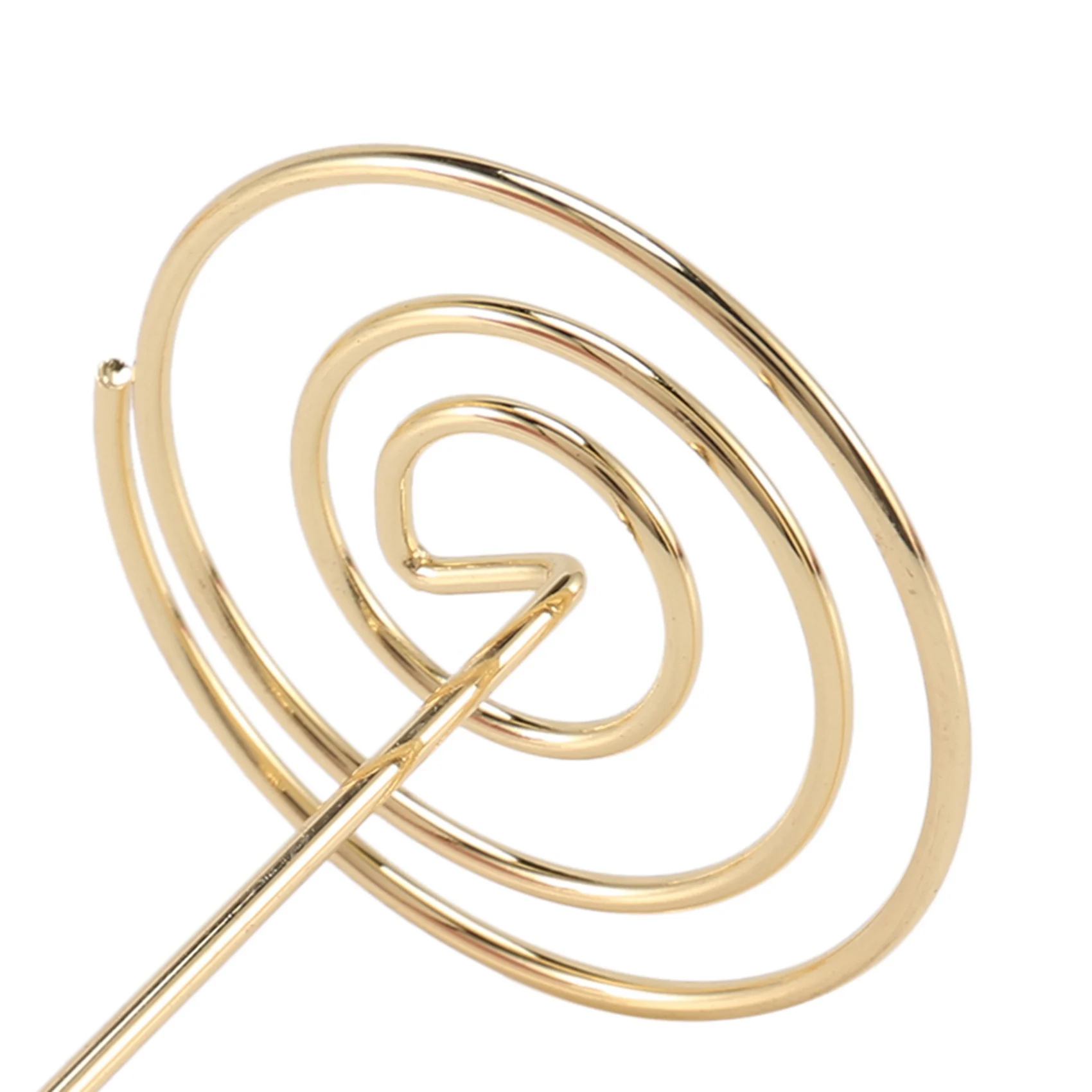 Superior-24X Table Number Card Holders Photo Holder Stands Place Paper Menu Clips, Circle Shape (Gold)
