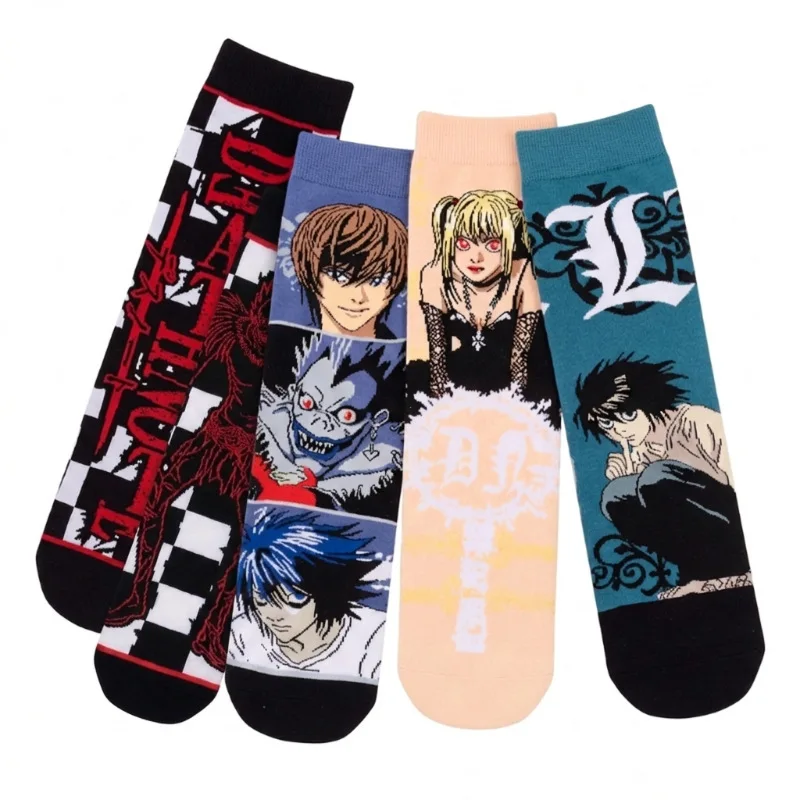 Death Note Misa Amane Ryuk tube socks high color value animation around cool cartoon printing couple simple all-match warm socks - view 3