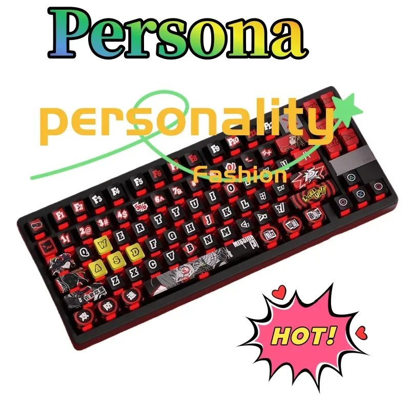 

Persona keycaps cute and stylish cartoon personality keyboard caps for boys and girls, perfect as a birthday gift for friends