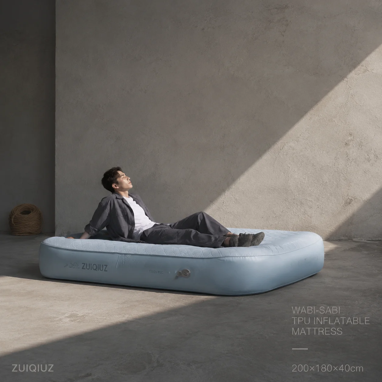 Outdoor TPU Drop Stitch Comfortable Air Bed Queen/Twin/King Size Tear-Resistant Inflatable Mattress Inflatable Sleeping Bed