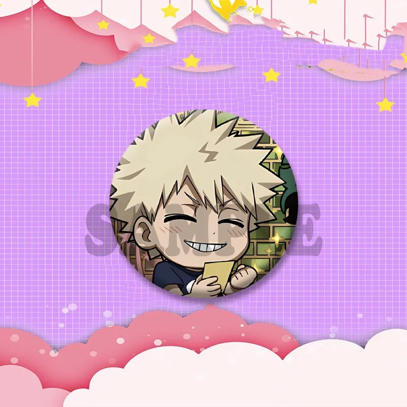 Cartoon Charakter Katsuki Bakugo Taste Brosche Kreative Anime Emaille Pins für Rucksack Kleidung Zubehör Abzeichen Schmuck Geschenke