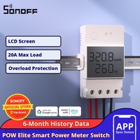 SONOFF POW Elite Smart Power Meter Switch 16A /20A Wifi Smart Home Switch LCD Screen Works with Alexa Google Home eWeLink App