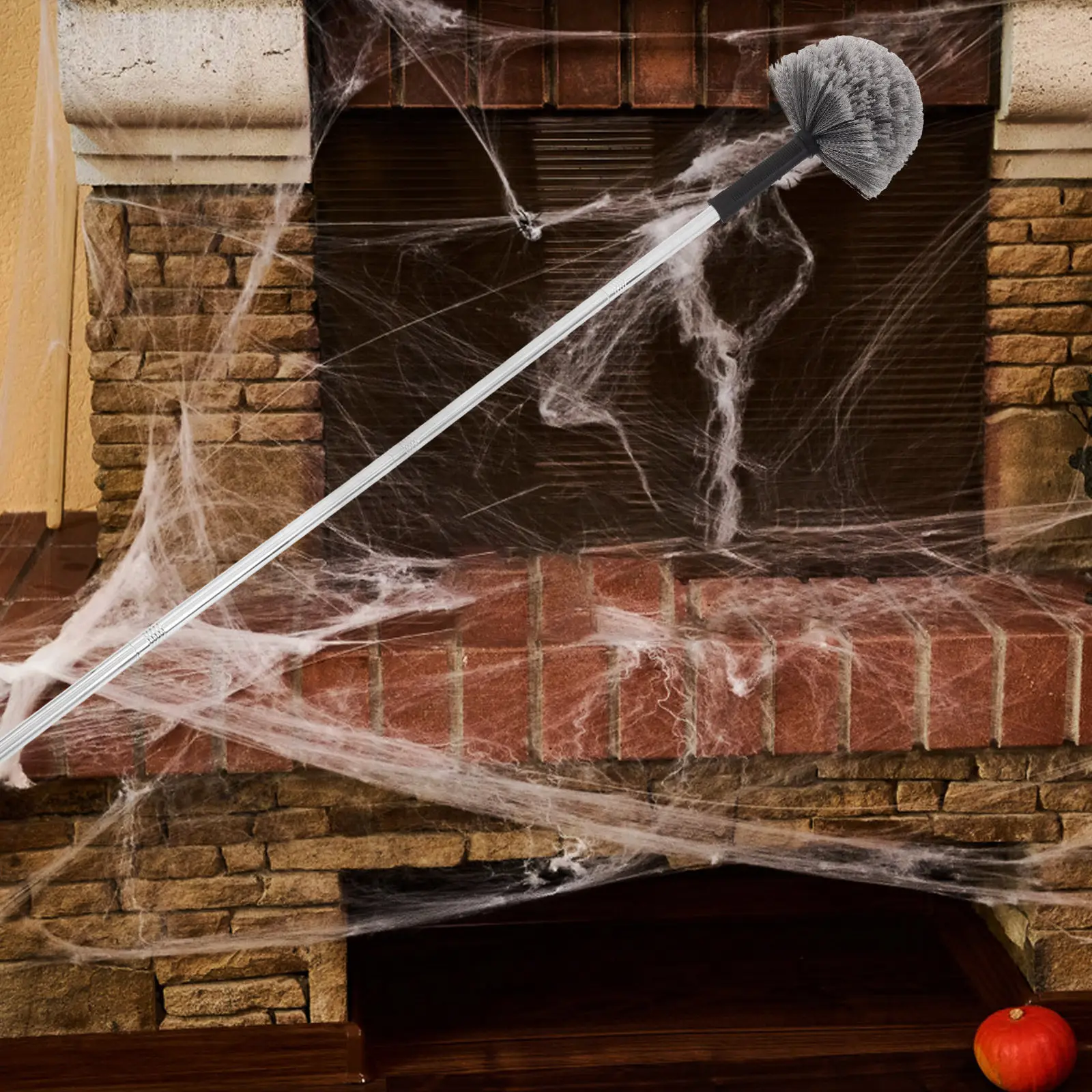 

Screw-on Replacement Brush Head for Ceiling Duster Soft Bristles Cobweb Cleaning Brush Outdoor Web Removal Tool Spiderweb