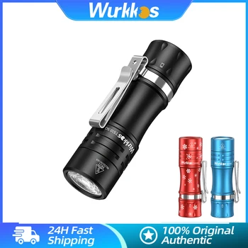 Wurkkos TS10 SG Mini-Taschenlampe, 1650 lm, leistungsstarke EDC-Taschenlampe, 14500 IP68, wasserdichte Taschen-Taschenlampe mit 3 x RGB-Aux-LEDs, Anduril 2.0