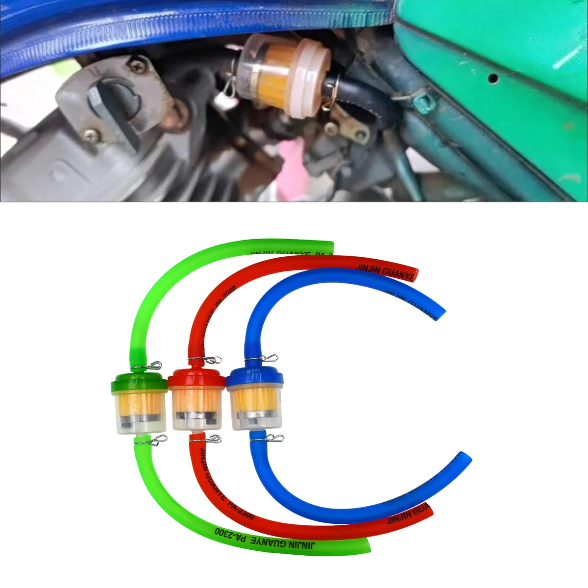 

For Motorcycle Universal Low Price Gas Fuel Filters 49cc 50cc 110cc 125cc Motocross Dirt Pit Bike Moped Scooter ATV Go kart