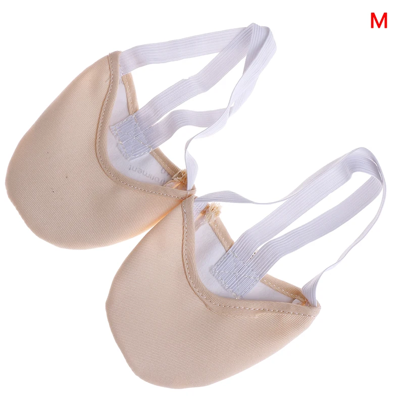 Half Length Rhythmic Gymnastic Shoes Roupa Ginastica Child Adult Gymnastics Pig Skin Sole Shoes Beige Dancing Dance