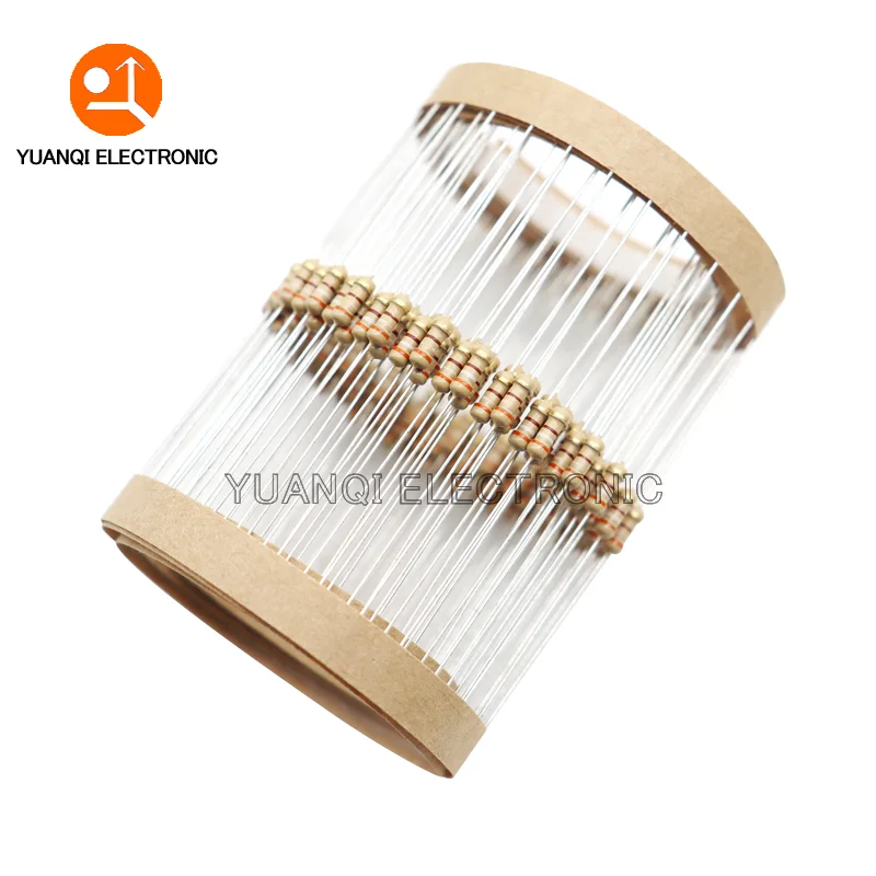 100pcs 1/4W Carbon Film Resistor 5% 0R-22M 10R 100R 240R 430R 1K 3.3K 4.7K 10K 24K 47K 100K 430K 1M 10 100 470 680 ohm 0.25W