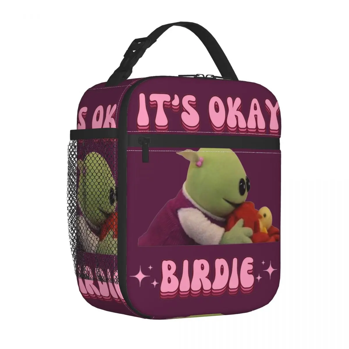 It's Okay Birdie Nanalan Wonderful Girl Insulated Lunch Bags Thermal Bag Meal Container Tote Lunch Box Girl Boy Work Picnic