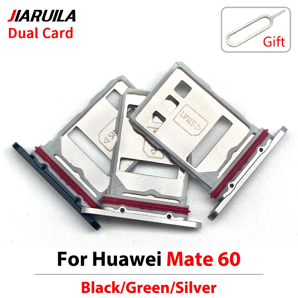 New for Huawei Mate 60 Pro Plus 60 Sim Card Tray Slot Holder Adapter Accessories + Pin