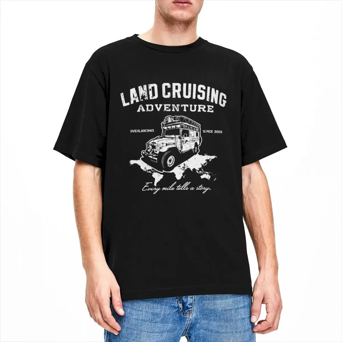 Men Women Land Cruiser 80 Landcruising Shirt Apparel Vintage Cotton Overland Travel T Shirt Top Tee Clothes Original