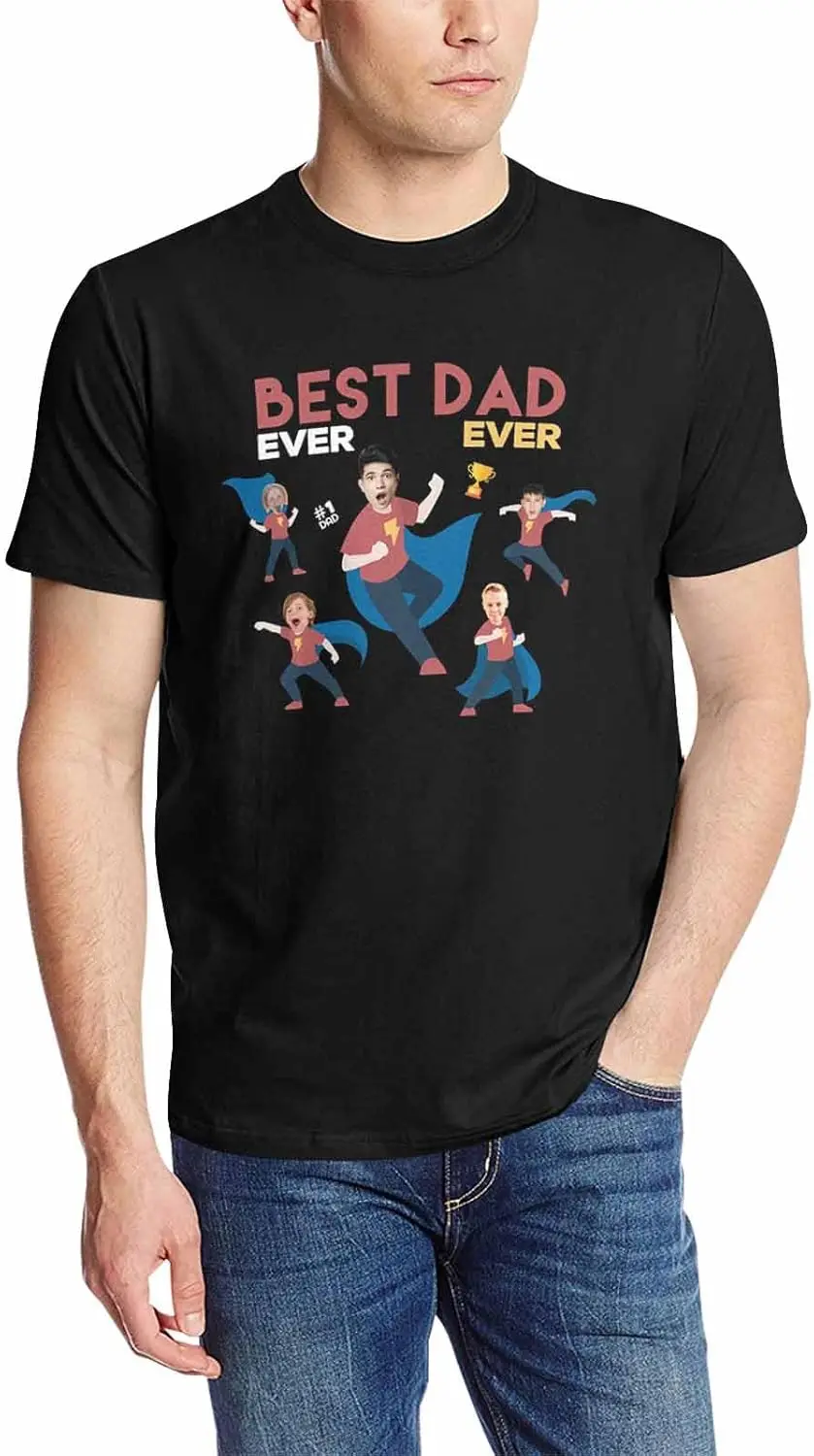 Custom Face T Shirt for Men Design Your Own Personalized Photo Tee Shirt with Face on Them Customized Gifts for Dad