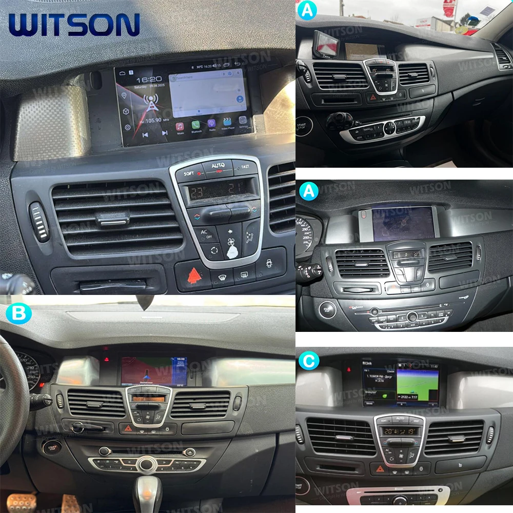 7-Zoll-OEM-Autoradio-Multimedia-Player für Renault Laguna 3 Latitude 2011-2015, passend für LHD und RHD, Touchscreen, ohne DVD-Laufwerk, GPS, CarPlay