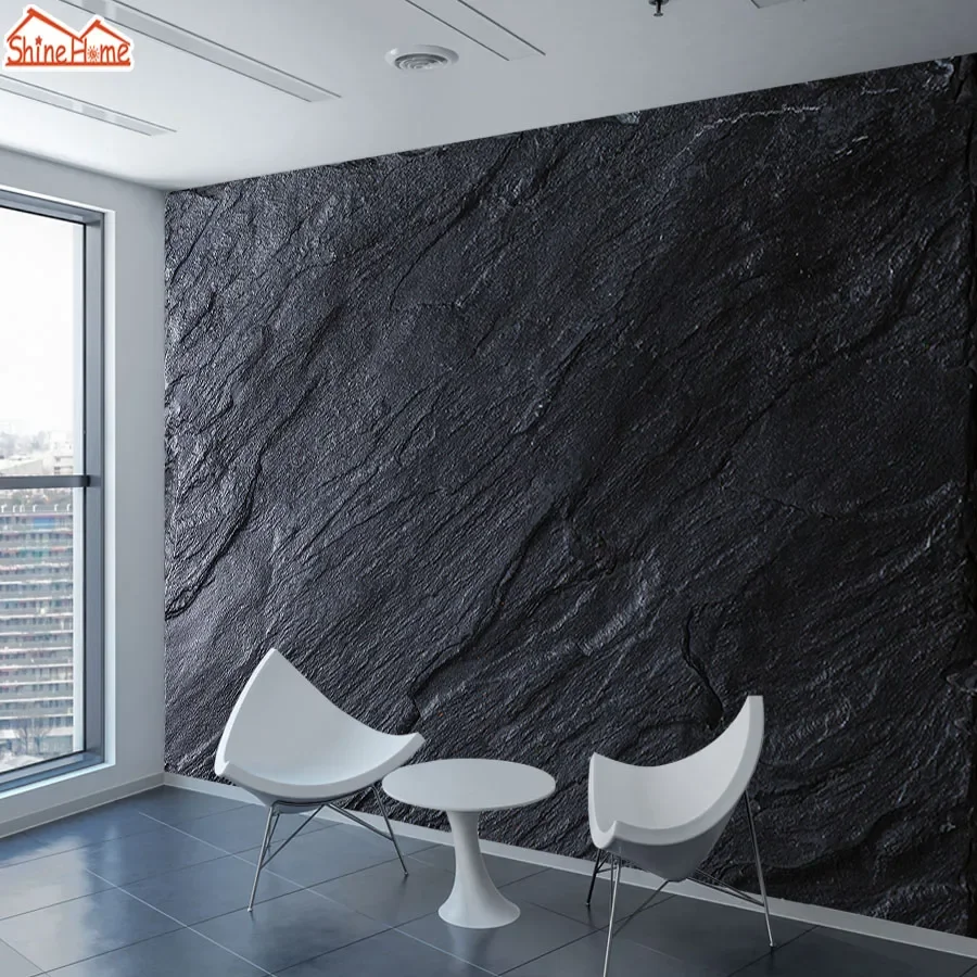 Modern Self Adhesive Accept Wallpapers for Living Room Bedroom Wall Papers Home Decor TV Background Black Marble Murals Printing