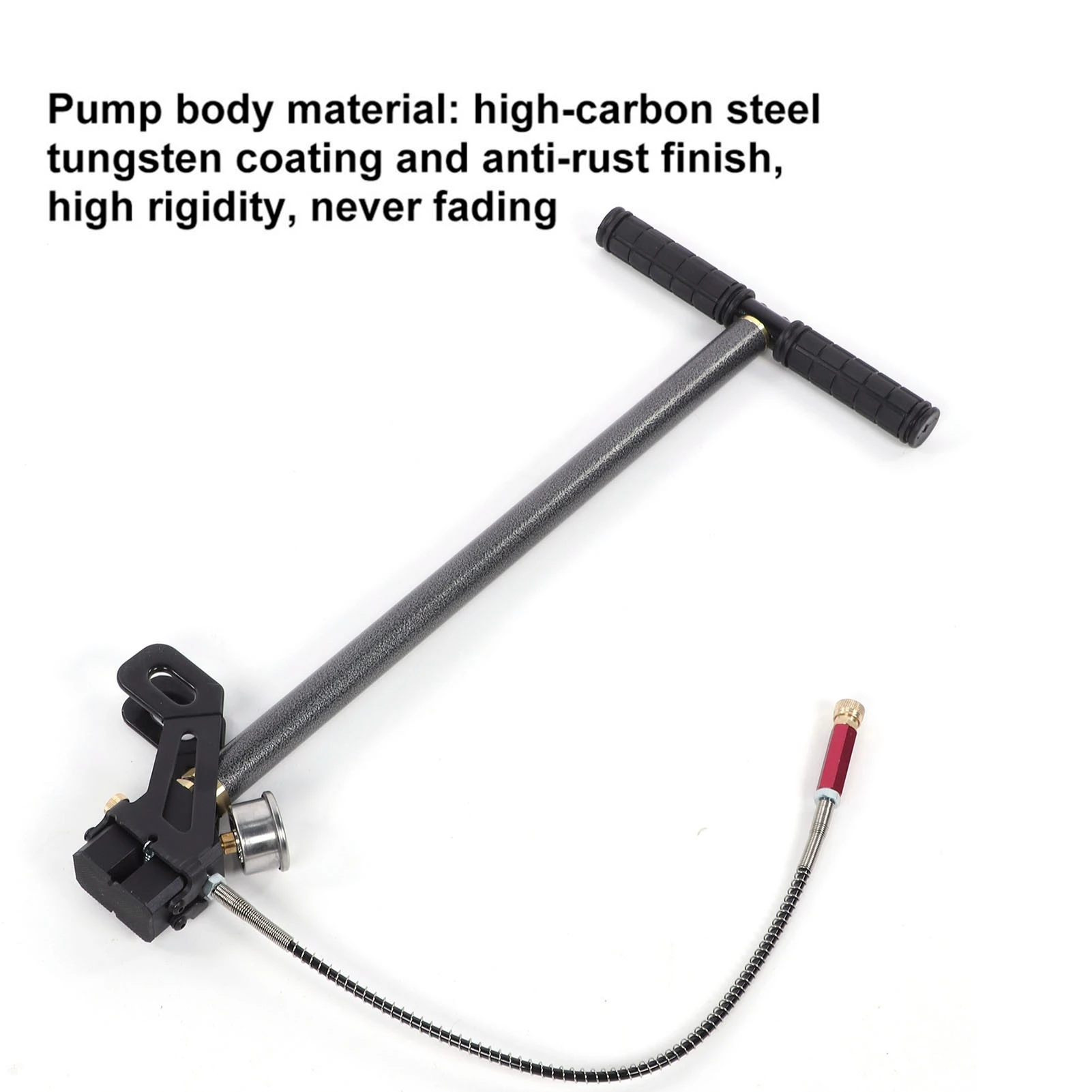 

High Pressure 0‑6000psi Tungsten Steel 3 Stage Hand Pump for PCP Air Gun Boat Tire Ball