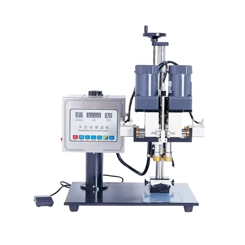 TENGZHUO Semi-automatic Desktop Pressure Trigger Sprayer Pet Screw Capping Bottle Capper Table Screw Capping Machine