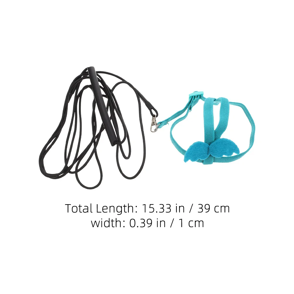 خفيفة الوزن الببغاء تحلق تسخير قابل للتعديل مقاومة للاهتراء المقود ل Cockatiels Conures في الهواء الطلق التدريب الداخلي الطيور تسخير #3