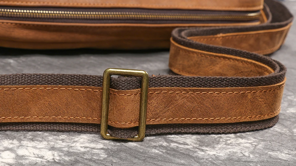 LUOKIR Vintage Neue männer Echte Leder Schulter Tasche Casual Reise Wildleder Umhängetasche Rindsleder Große Kapazität iPad Tasche – Detail 13