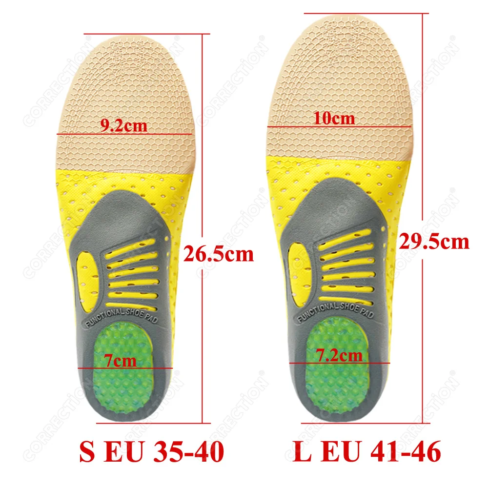 CORRECTION Best flat feet orthopedic soles insoles arch pads X/O leg orthopedic 3D Arch Support Flat Feet  Sneakers man women