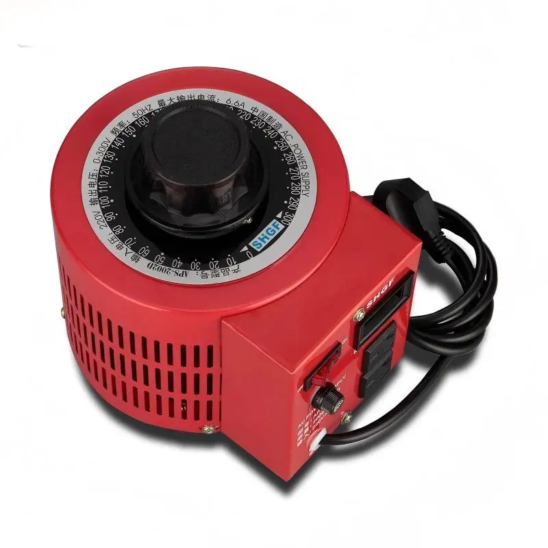 Digital Display AC Variable Voltage Regulator 2000W Single‑Phase 0‑300V Output Power Supply Transformer