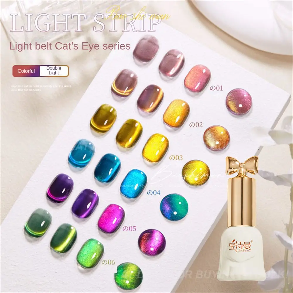 오래 지속되는 고양이 눈 네일 광택제, 밝은 네일 광택제, 방수 좋은 블루밍 크리스탈 네일 오일 젤, 환경 보호 섬세한