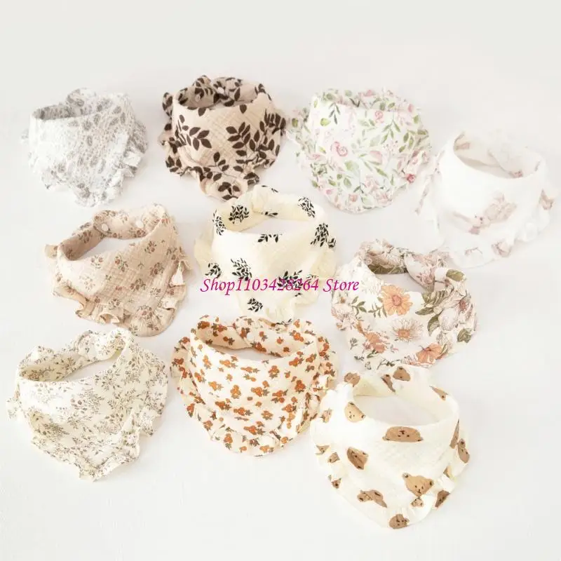 تنفس الطفل يبصقون حماة ماصة الطفل Drools غطاء المألوف الطفل المرايل القطن حديثي الولادة المرايل للبنين بنات #6