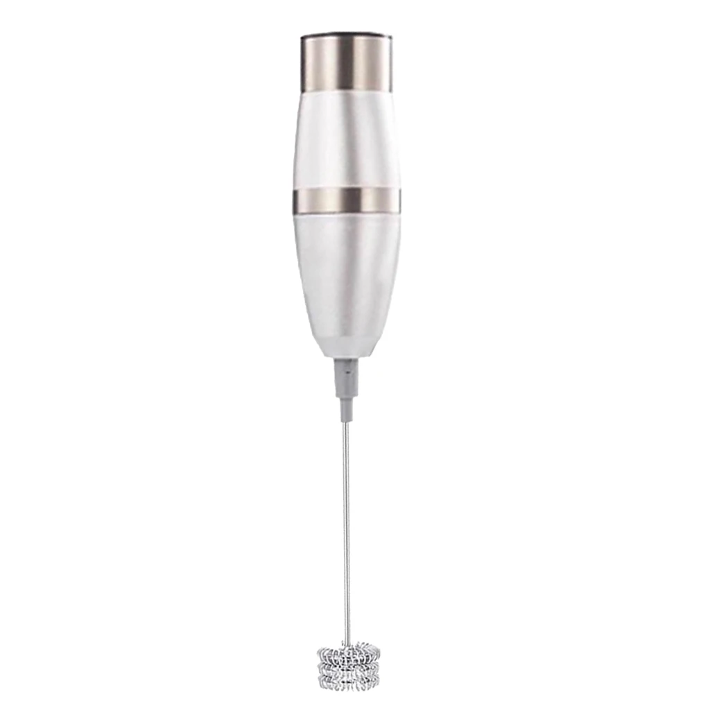 Electric Milk Frother Rechargeable Handheld Coffee Mixer Latte Hot Eggbeater