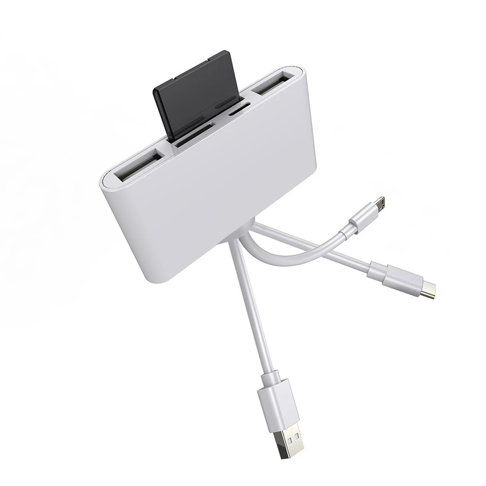 8in1 USB LT SD TF Card Reader สำหรับ iPhone Micro โทรศัพท์ Multi-Function Adapter Converter HUB