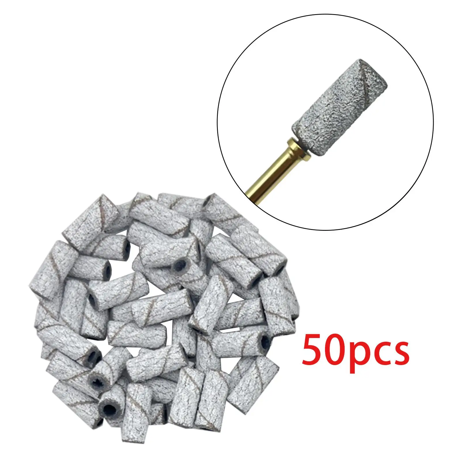 Electric Nail Sanding Bands Set Durable Sandpaper Nail Polishers Bits for Nail Drill Machine Accessories