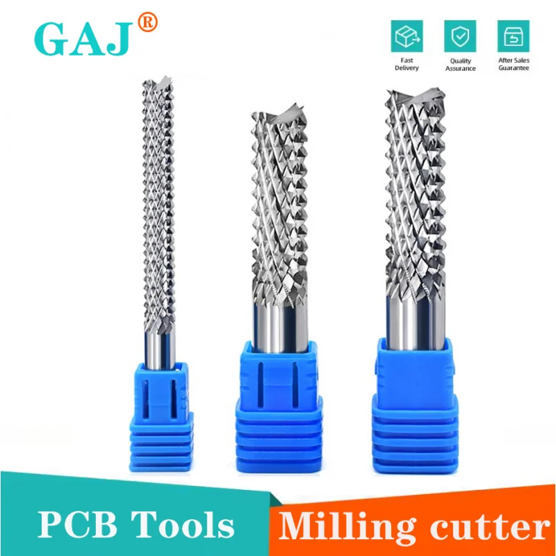 PCB End Mill Carbide Corn End Mill Milling Cutter Bits CNC Cutting Milling Tools 0.5~8MM For Wood PCB PVC Carbon Fiber
