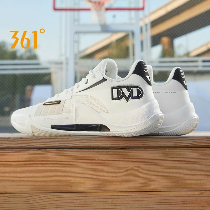 361 Degrees DVD Team 2.0 Basketball Shoes Wear-resistant Non-slip Professional Actual Combat Cushioning Male Sneakers 672511120