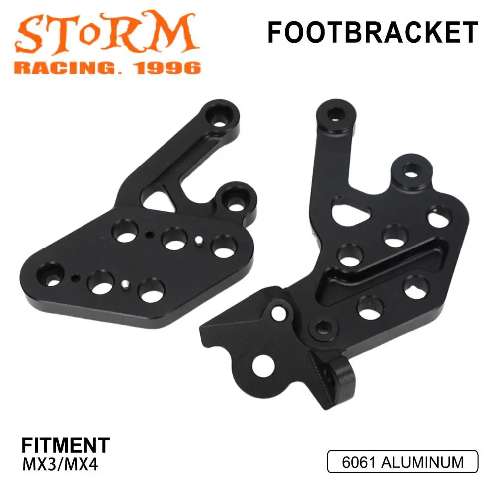 

Motorcycle Foot Pegs Rests Bracket Adjustable For Talaria Sting MX3 Talaria Sting MX4 MX3/MX4 Electric Aluminum Dirt Bike