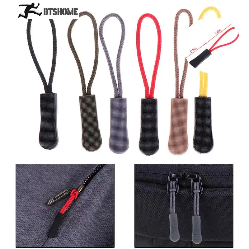 Outdoor Zipper Pull Puller End Fit Rope Tag Fixer Zip Cord Tab Replacement Clip For Your Backpack, Travel Packages, Jacket.etc