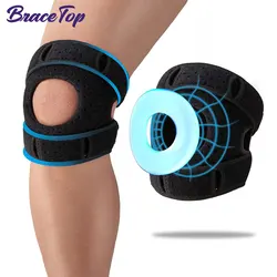 1 PCS Dual Patella Knee Straps, Knee Brace Stabilizer for Knee Pain Relief, Running, Tennis, Jumping, Arthritis, Tendonitis, Gym