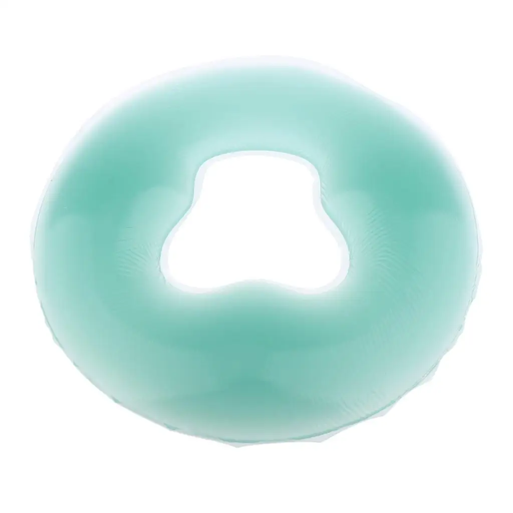 Green Comfortable Silicone Face Down Pillow Cushion for Massage Beauty Spa Salon