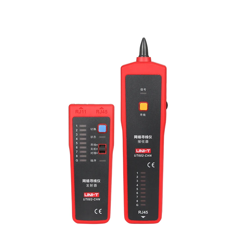 UNI-T UT682 Network Wire Tester Tracker RJ11 RJ45 Wire Line Finder Lan tester Handheld Cable Testing Tool for Network Maintenanc