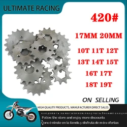 Front Engine 420 × 17mm 20mm 10t 11T 12t 13T 14T 15t 16t 17T 18t 19T Toothed Sprocket With Fixed Plate Lock