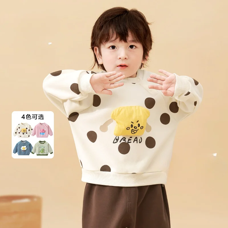 

Baby Clothes Children Casual Crew Neck Sweater Boys Autumn Clothing Spring and Autumn Girls Baby Top Children Clothing