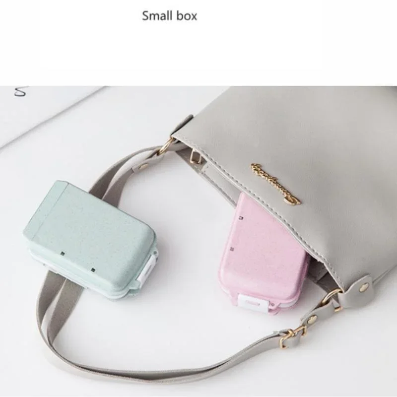 Vitamin Pills Box Storage Box Pill Container Health Travel Supplies pill box pill case 1Pcs Portable Mini Pill Box Medical Kits