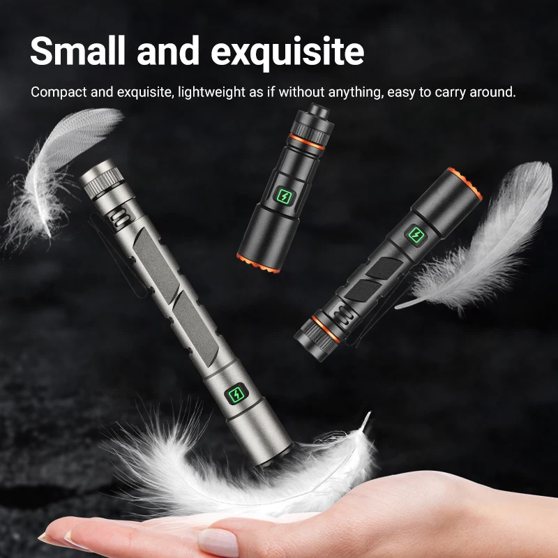 Rechargeable High Lumens Tactical Flashlight Zoomable Powerful Waterproof Super Bright Aluminium Light for Camping Emergency