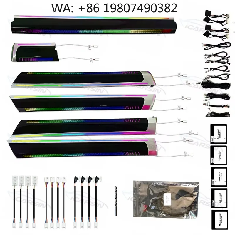 RGB Interior Atmosphere Light Trim Panel 2010-2017 Car Modification Decor Upgrade Accessories