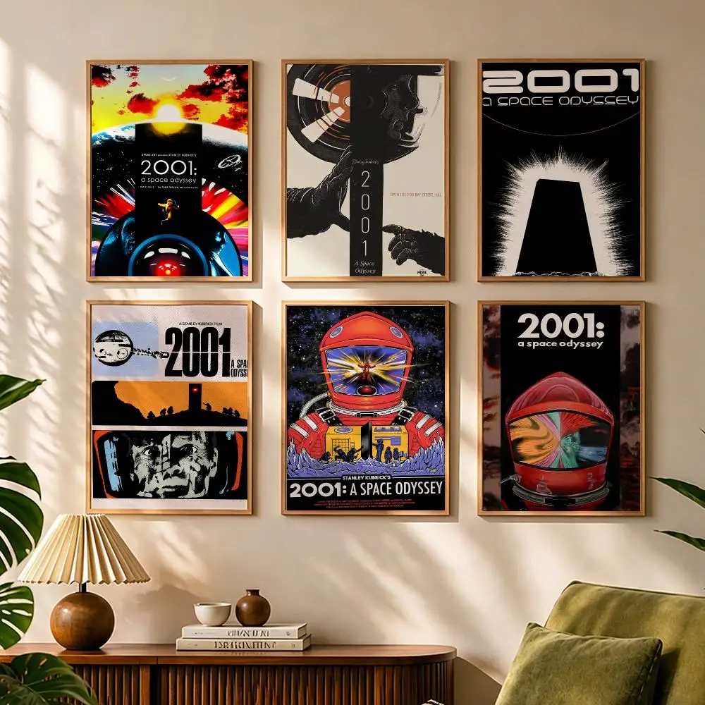 Movie A 2001: A S-space Odyssey Painting Calligraphy Canvas HD Poster Waterproof Fade Resistant Wall Art Print for Home Decor