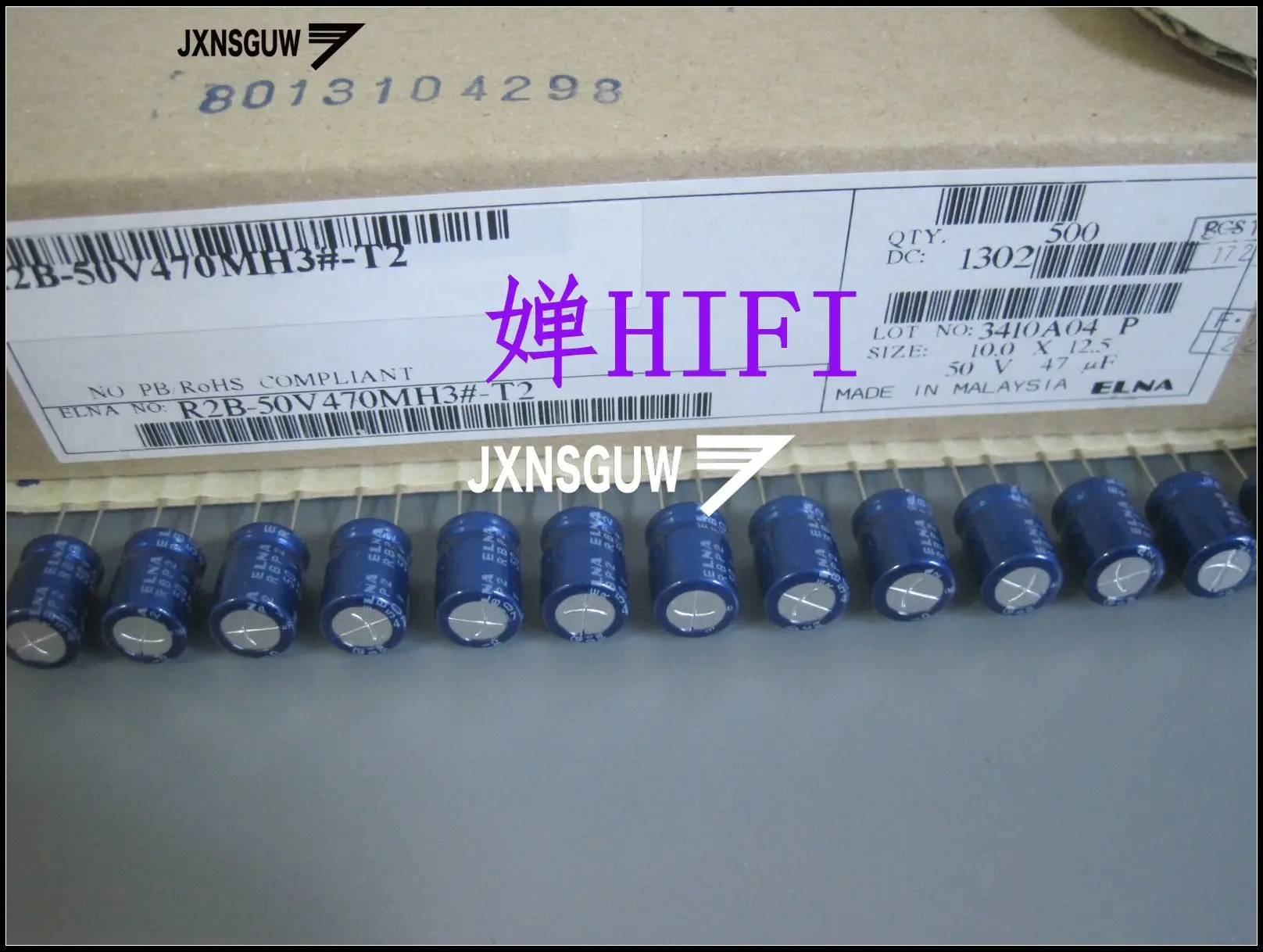 

10PCS new ELNA BP 50V47UF 10X12.5MM blue robe Aluminum electrolytic capacitor 47uF/50V CE-BP 47UF 50V