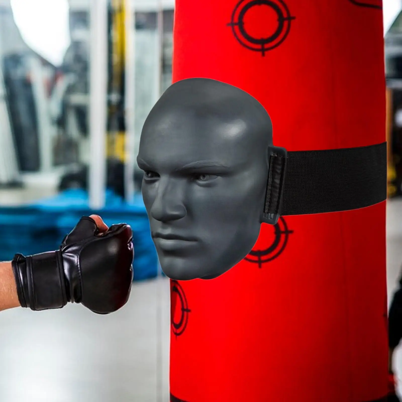Boxing Mask Target Silicone Human Head for Heavy Bag Training Anti Slip Concave Fit Hook Uppercut Punch Equipment