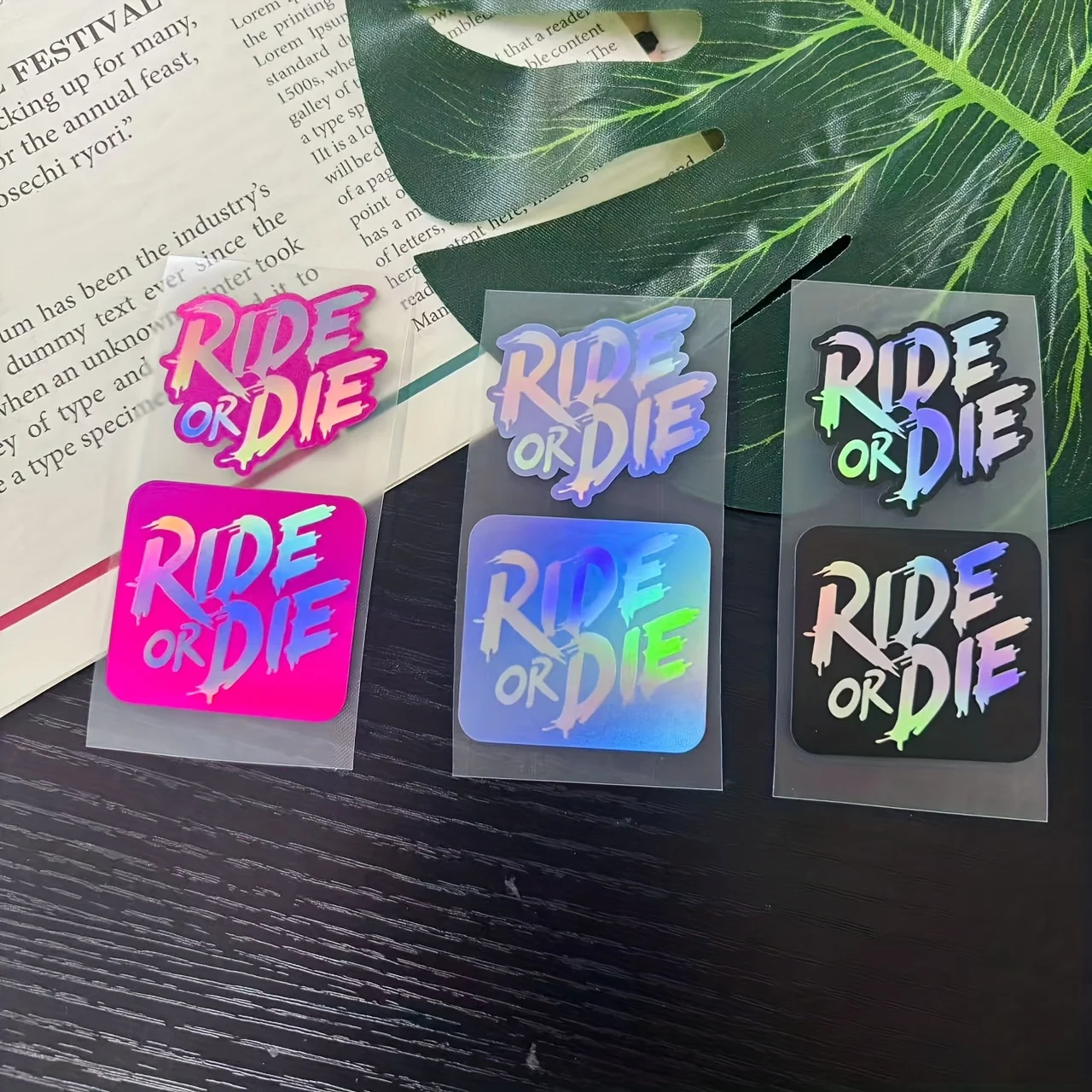 

Водонепроницаемые, солнцезащитные наклейки для велосипедов и мотоциклов, набор наклеек «Езжай или умри», лазерная гравировка