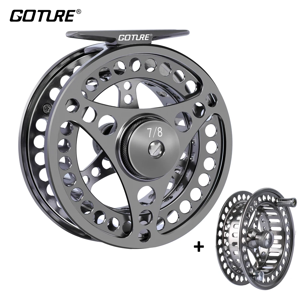 

Goture 3/4 5/6 7/8 9/10 WT Fly Fishing Reels CNC-machined Large Arbor Fly Reel 2+1BB 1:1 For Trout Pike Carp Fishing Accessories