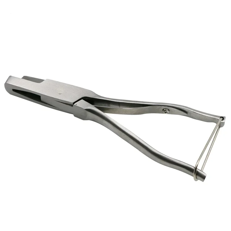 1 Pcs Pig Ear Tag Pliers Ear Clip Pig Stainless Steel U-shaped And V-shaped Equipment Farm Animal Ear Notch Numbering Tongs