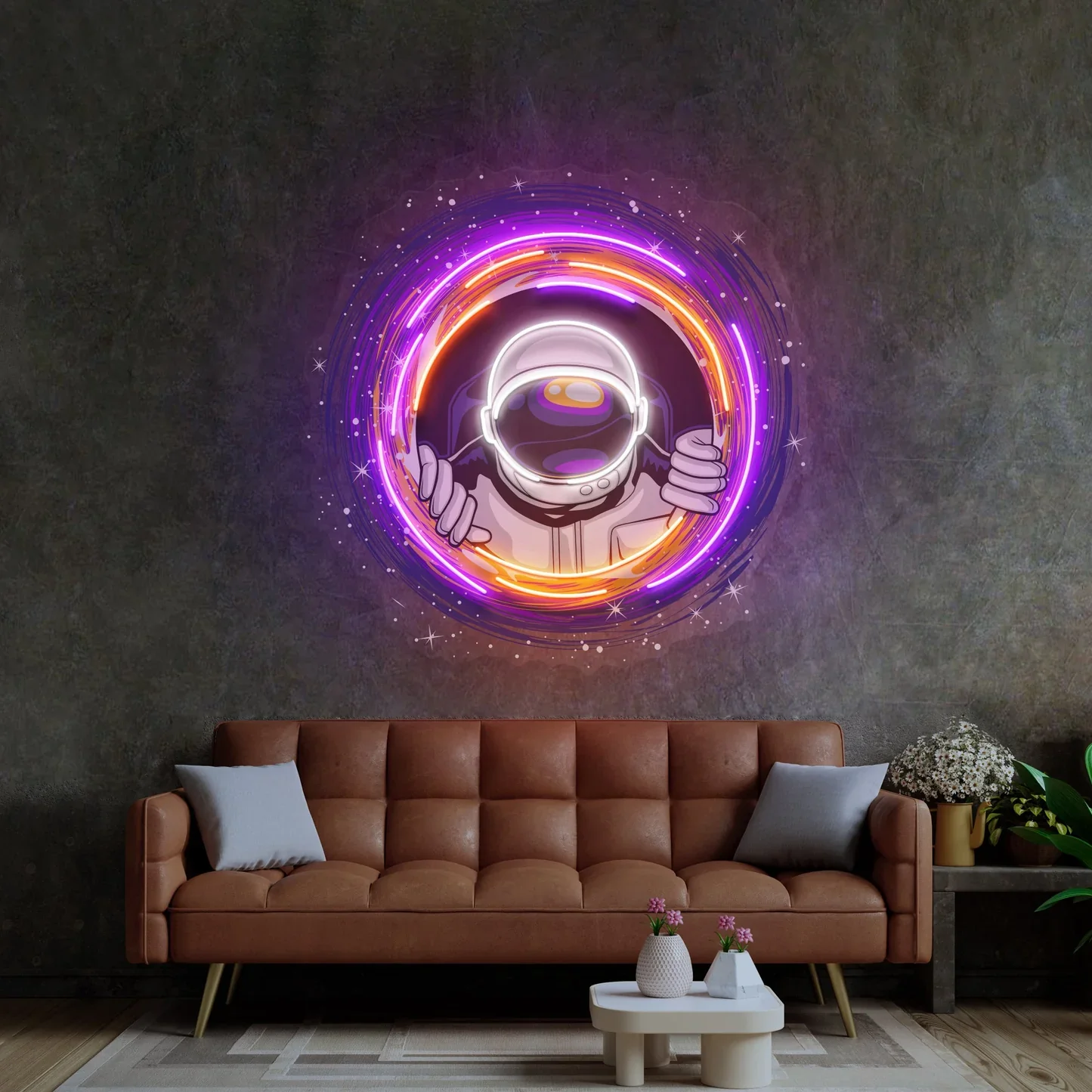 Astronaut Neon Sign Cosmic Black Hole LED Lights Bedroom Lamp Living Room Wall Art Hanging Custom Bar Beer Neon Wedding Birthday