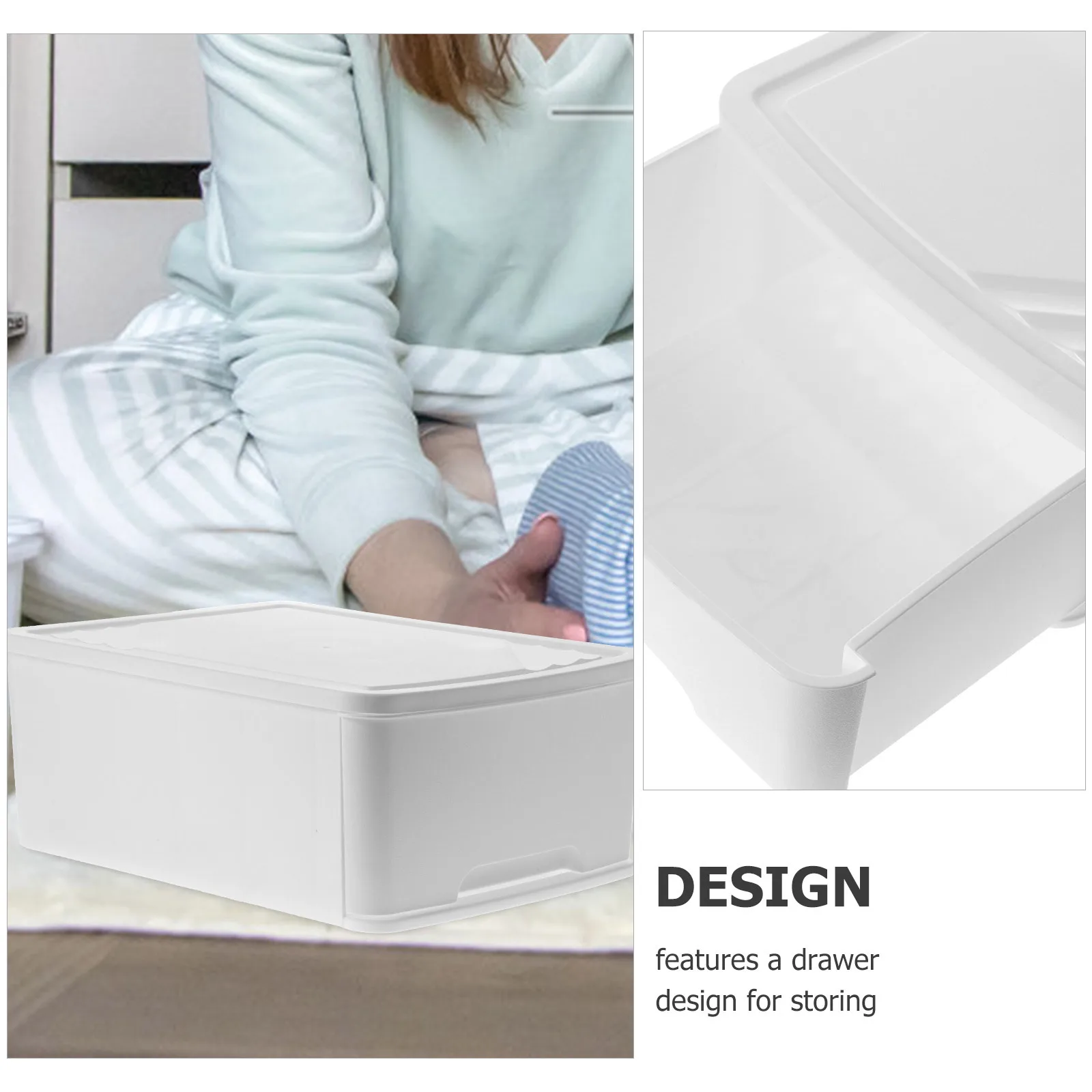 صندوق تخزين للأدراج، منظم جورب داخلي قابل للتكديس للملابس الداخلية، حمالات الصدر، الأوشحة، خزانة المناشف، أشتات منزلية #6