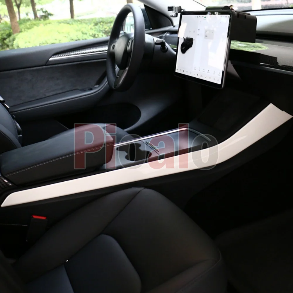 2 pezzi di copertura laterale della Console centrale con rivestimento laterale di controllo centrale per Tesla Model Y 2019-2023 modello 3 2021-2023